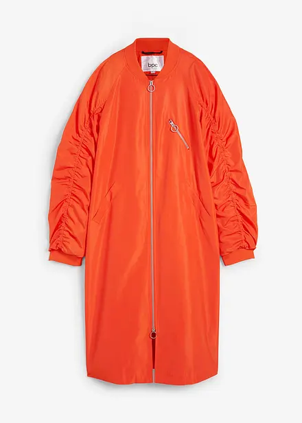 Manteau léger avec col en bord-côtes