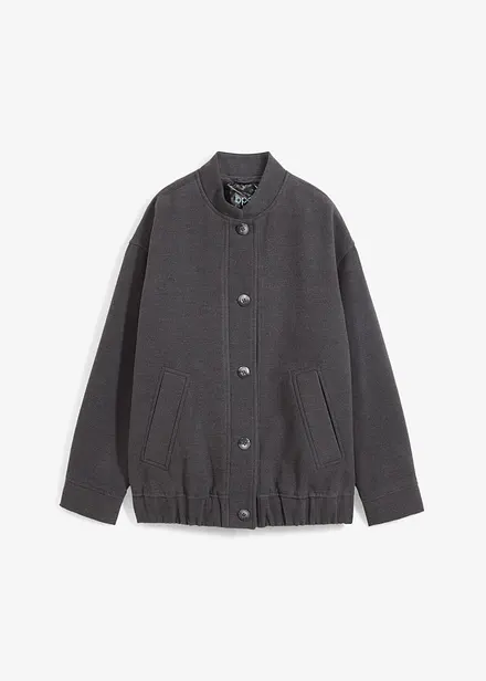 Veste bombers oversize aspect laine