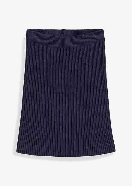 Mini-jupe en maille en coton