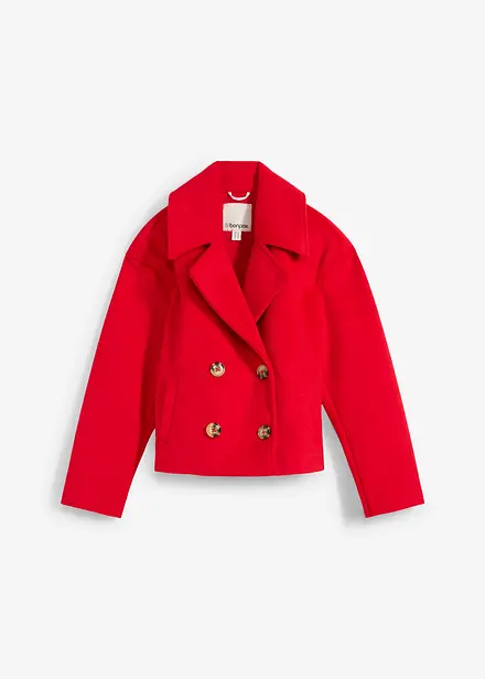Veste courte aspect laine