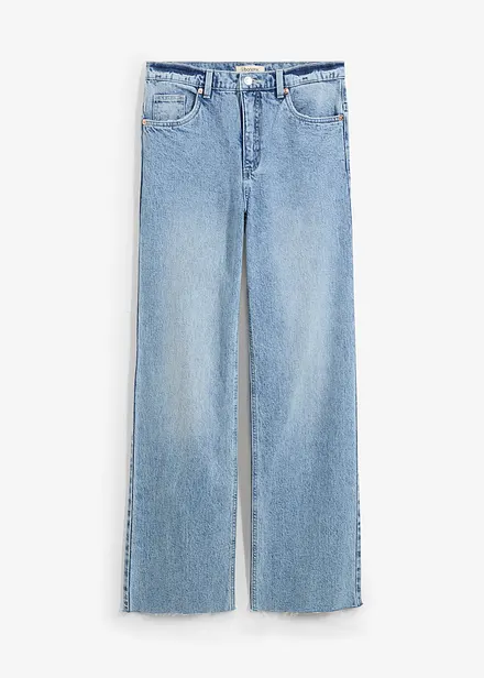 Jean large taille haute, longueur sol