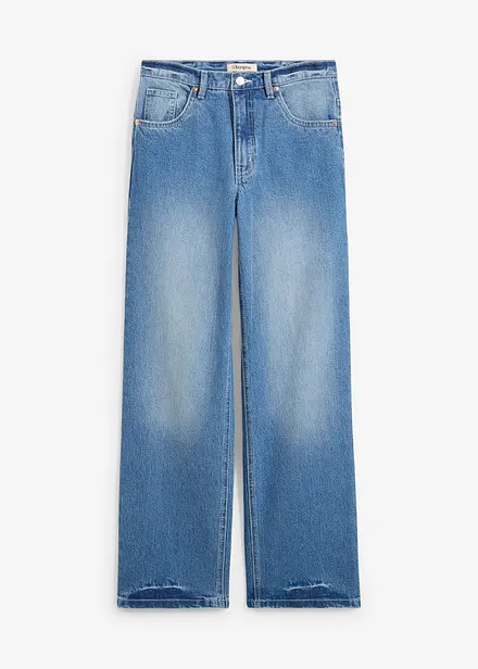 Jean droit taille haute, loose