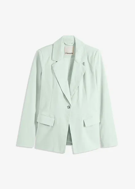 Blazer extensible en twill avec ceinture à nouer