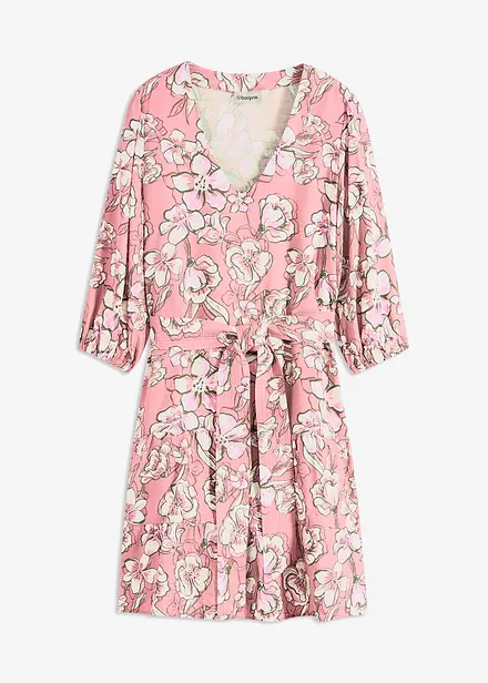 Robe courte en douce viscose mélangée