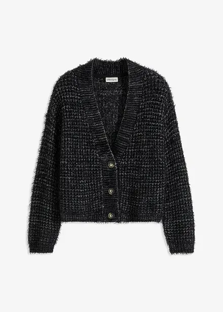 Gilet oversize en maille à fil ruban