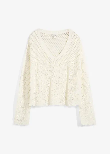 Pull léger en maille ajourée