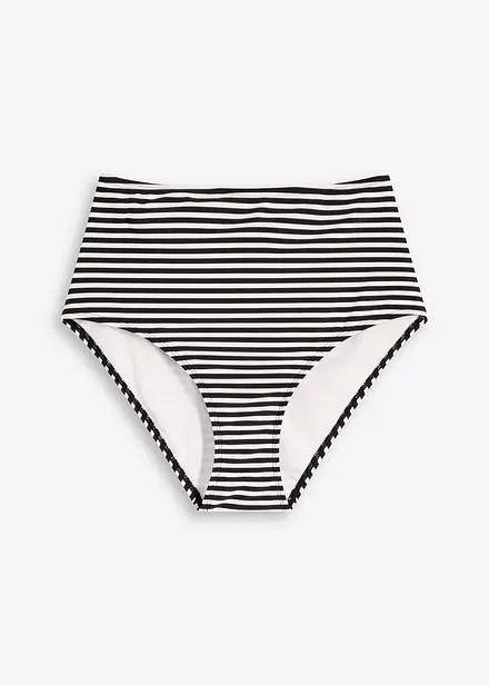 Bas de bikini taille haute, échancrure normale