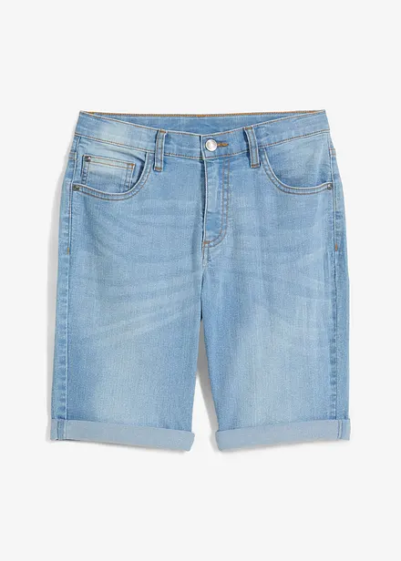 Bermuda en jean extensible à taille réglable, slim