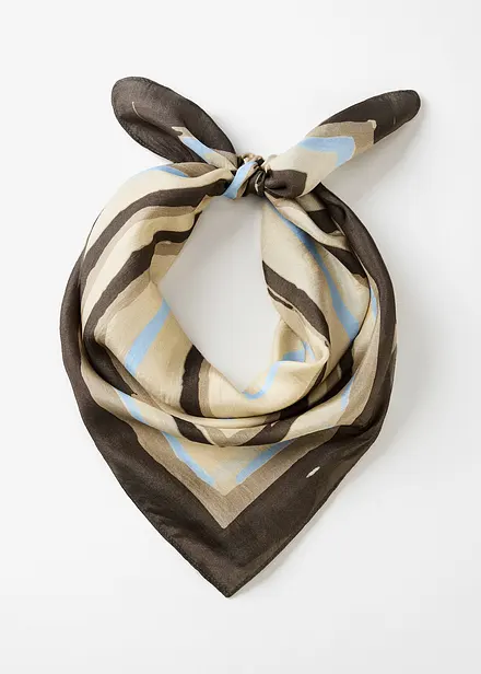 Foulard en soie, motif géométrique