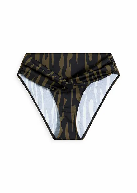 Bas de bikini taille haute, échancré