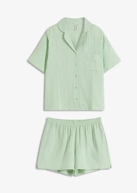 Pyjashort ample en gaze de coton douce