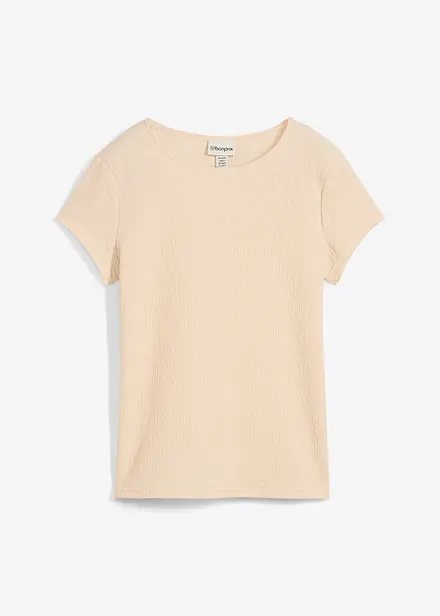 T-shirt en crêpe texturé