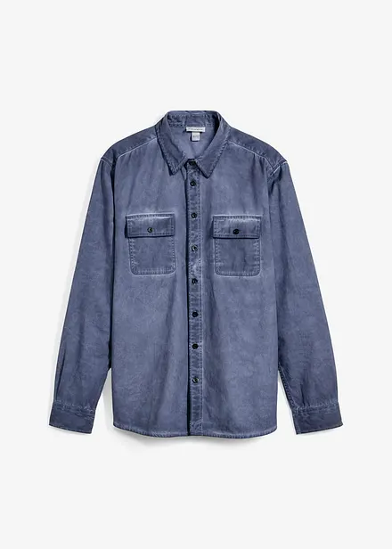 Chemise aspect délavé, 100% coton
