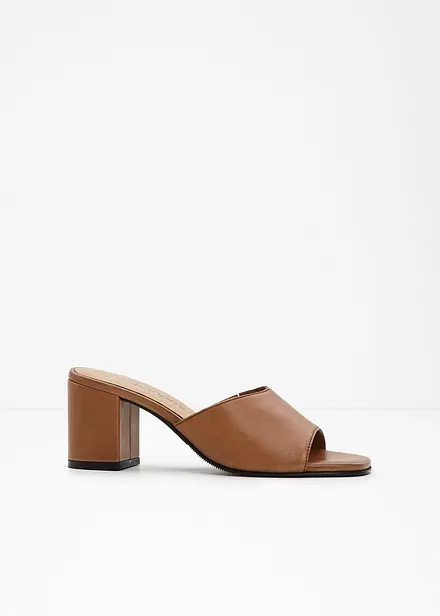 Mules en cuir