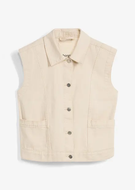 Gilet sans manches en jean