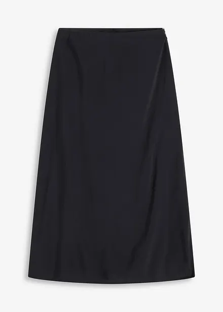 Jupe midi en viscose fluide