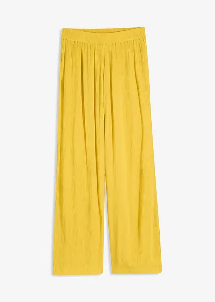 Pantalon taille élastiquée en viscose fluide
