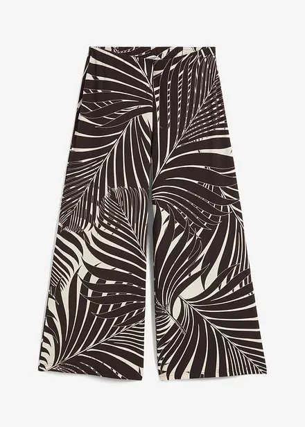 Jupe-culotte fluide en viscose mélangée