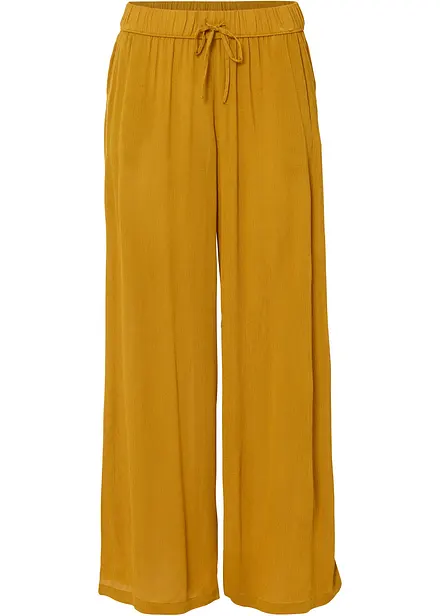 Pantalon en viscose, taille élastiquée