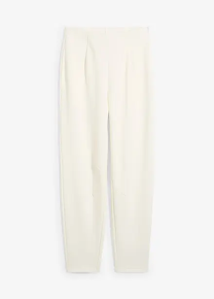 Pantalon en maille piquée, longueur cheville
