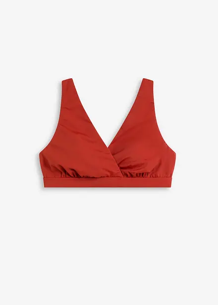 Haut de bikini brassière avec col en V