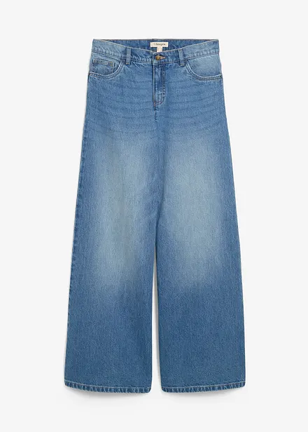 Jean large taille mi-haute