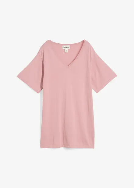 T-shirt en maille fine avec du lin