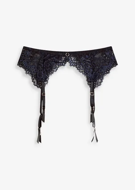 Ceinture porte-jarretelles en dentelle à franges