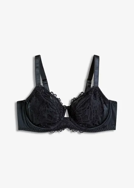 Soutien-gorge en polyamide brillant avec dentelle
