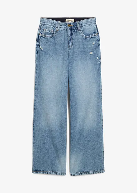 Jean baggy taille mi-haute