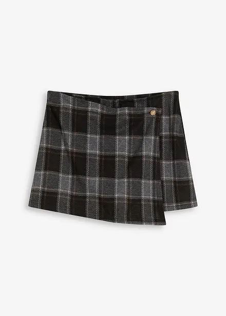Jupe-short avec bouton décoratif