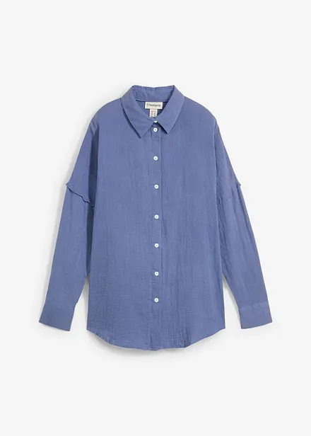 Chemise oversize en légère gaze de coton