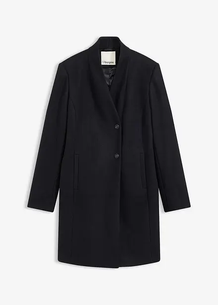 Manteau court aspect laine
