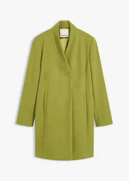 Manteau court aspect laine