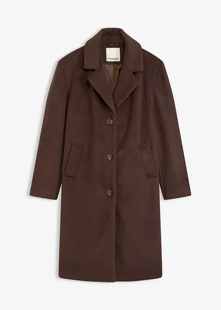 Manteau court aspect laine