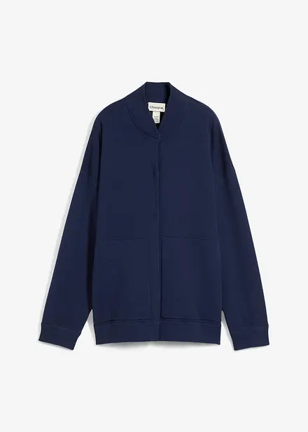 Gilet en maille oversize, laine mérinos