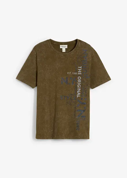 T-shirt aspect délavé, 100% coton