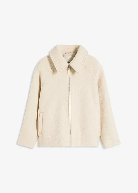 Blouson en maille bouclette douce