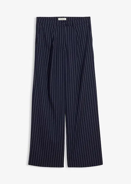 Pantalon à pinces en viscose mélangée