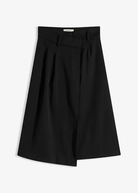 Jupe midi en viscose mélangée