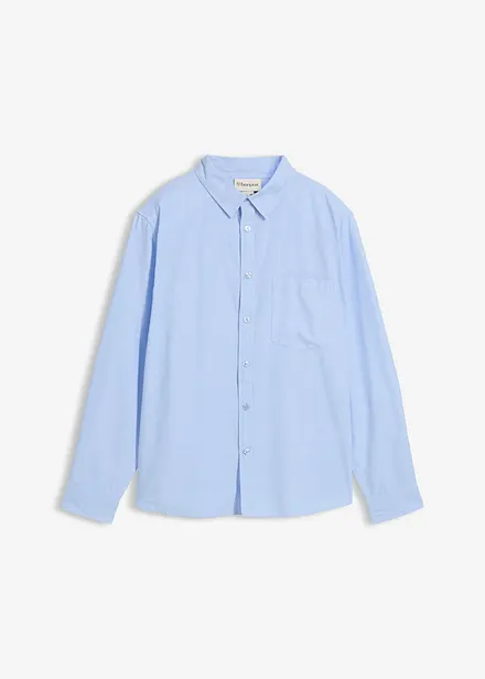 Chemise manches longues Oxford 100% coton