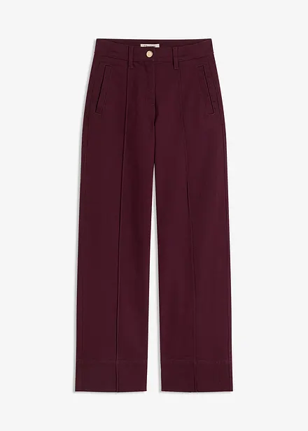 Pantalon en twill avec passepoil et poche gilet