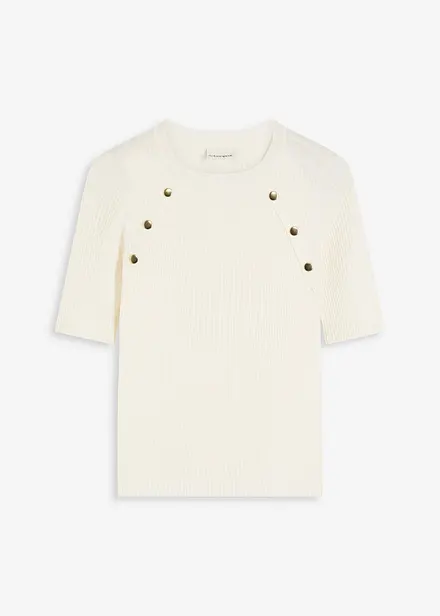 Pull en fine maille de viscose mélangée