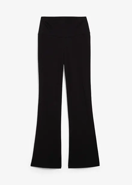Pantalon flare en coton extensible
