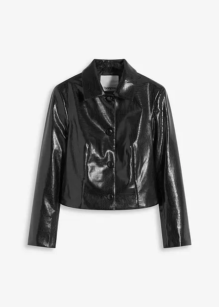 Veste enduite raccourcie