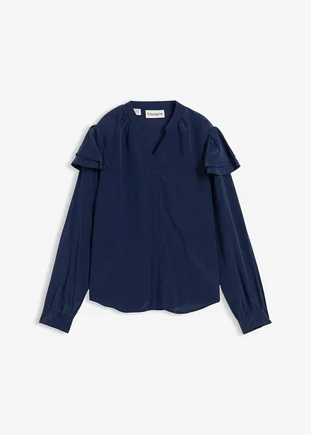 Chemisier en viscose et soie