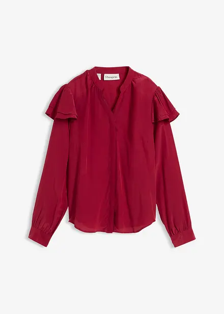 Chemisier en viscose et soie