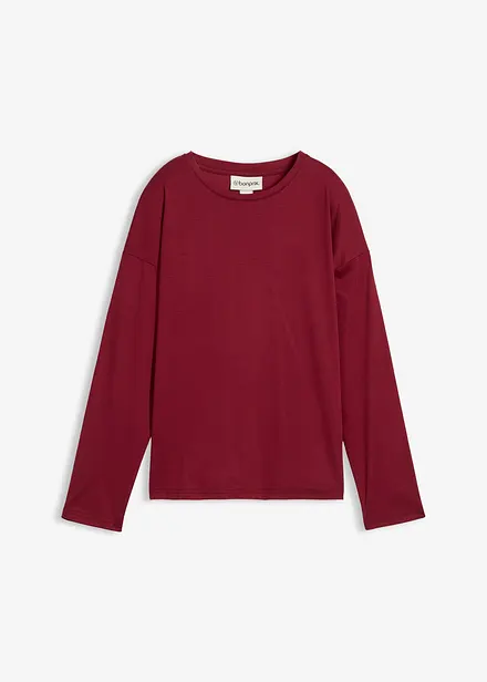 T-shirt manches longues contenant de la soie