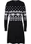 Robe en maille à motif norvégien, bonprix