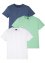 Lot de 3 T-shirts col Henley, manches courtes, bpc bonprix collection